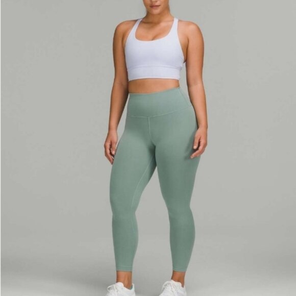 Lululemon Wunder Train Contour Fit High-Rise Crop 23inchMisty Glade size 8 - Picture 2 of 9